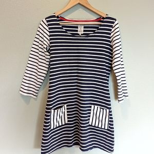 Nautical Striped Jersey Tunic Dress